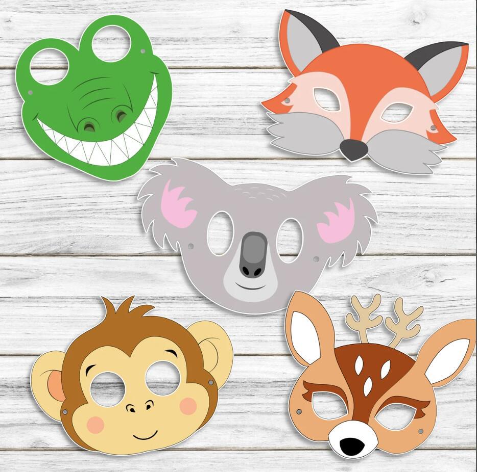 20 masques en papier animaux d - Zoo Party Games avis et prix